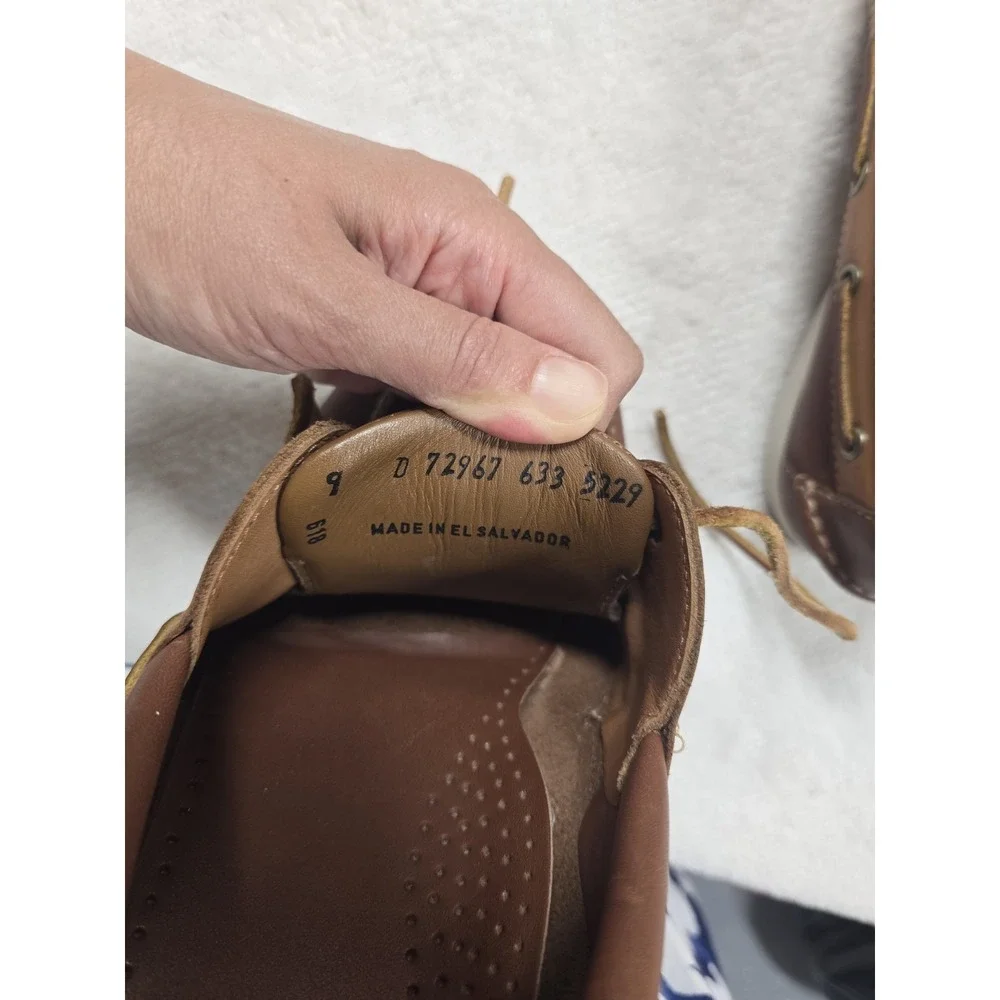 Brooks Brothers Men's Leather Boat Shoes Size 9 D Brown Deck‎ Shoes